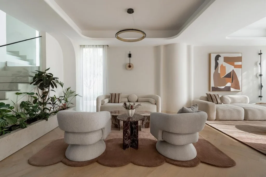 Maison Terra curved column living dining D'Ora Tokai Designs